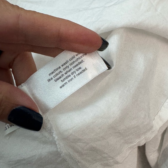 Lane Bryant Plus Size White Bohemian Dress with Summer Ribbon Stripes- Size 26 - Picture 5 of 8